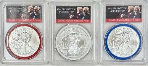 2017年 シルバーイーグル PCGS MS70 ファーストストライク ドナルド・トランプ 第45代大統領 5000枚中1枚