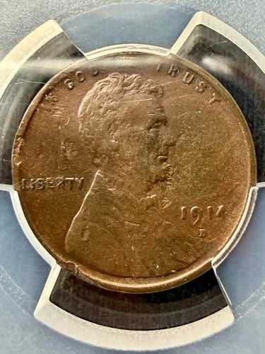1914年 D リンカーン ウィート銅貨 1セント キーデートコイン