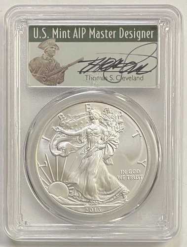 2013年 1ドル シルバーイーグル PCGS MS70 ファーストストライク トーマス・S・クリーブランド ミニッツマン ポップ5