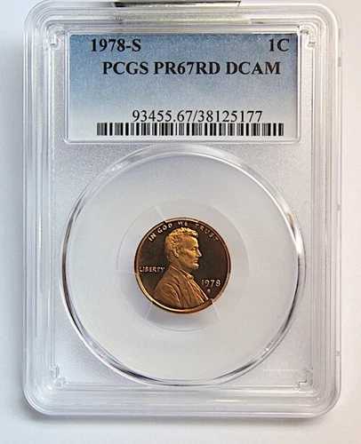 1978 S PCGS PR 67RD DCAM リンカーン記念ペニー 1セント