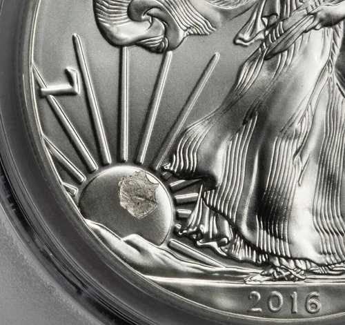 2016年 PCGS MS69 奇妙なスタックスルーシルバーイーグルドルミントエラー日食