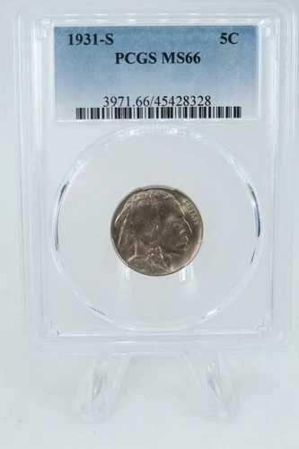 1931-S PCGS MS66 バッファローニッケル ビジネスストライク 5C
