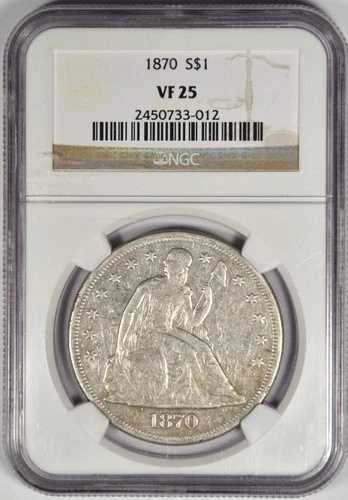 1870年 自由の女神像 座像 ~ NGC VF25 163,350円