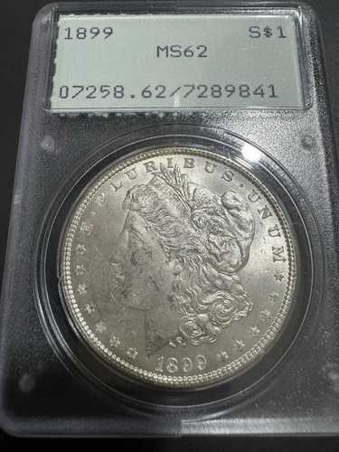 1899年 シルバー モルガン ダラー PCGS MS-62 ラトラー