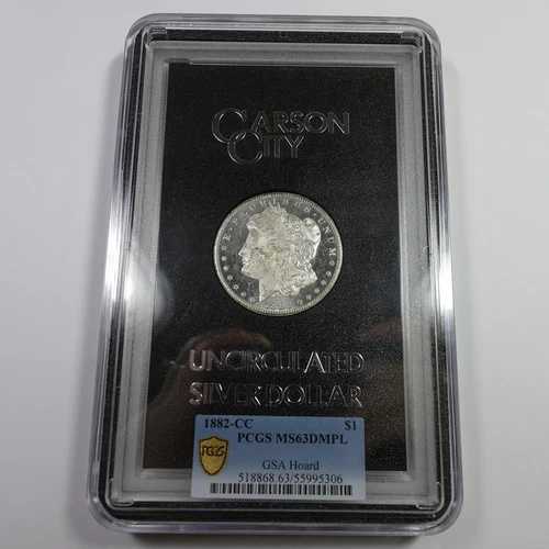 1882 CC カーソンシティ PCGS MS63 DMPL ホード シルバー モルガンドル 1ドル USコイン #58405V