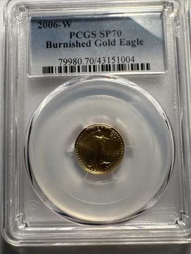 2006-W 5ドル バーニッシュ仕上げ 1/10オンス アメリカンゴールドイーグル PCGS SP 70