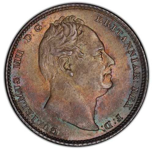 G.B.ウィリアム3世 1831年 6ペンス銀貨 PCGS認定ジェム未流通 MS65