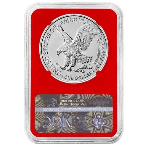 2023年 1ドル 1オンス アメリカンシルバーイーグル NGC MS69 トランプラベル レッドコア