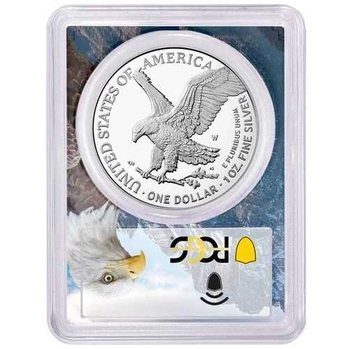 2022-W $1 1オンス プルーフ アメリカンシルバーイーグル PCGS PR69DCAM FS イーグルフレーム