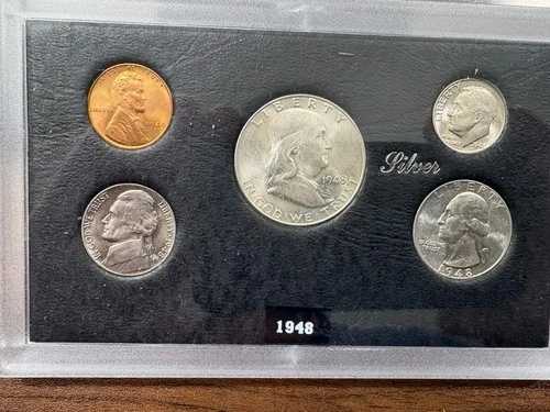 1948年米国造幣局銀貨年セット