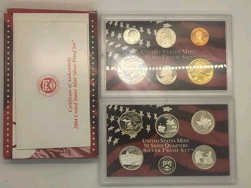 2004-S シルバー US プルーフコインセット - 10枚 - CoAとOGP付き 45,540円