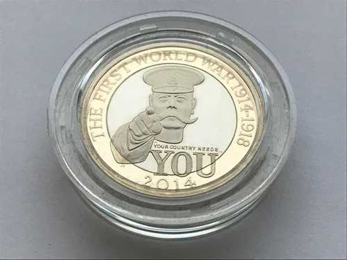 Simply Coins ~ 2014 プレミアムプルーフ＆プルーフ 2ポンド第一次世界大戦コイン2枚