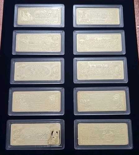 アメリカ通貨の歴史、10ピースの金メッキバーセット、米国造幣局（MT.#5）