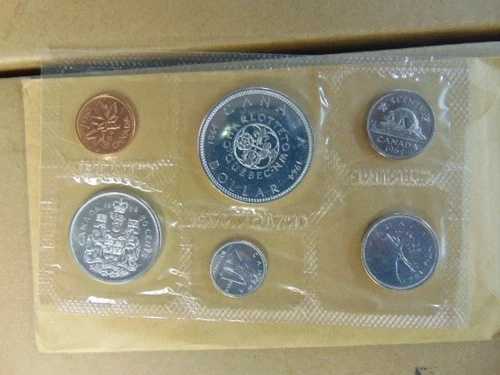 1964年カナダ建国100周年記念銀貨プルーフセット - 未流通コイン
