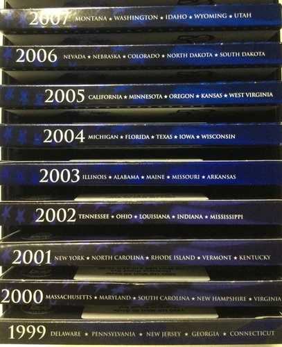 1999年から2007年 + 2009年 DC S 米国造幣局 50州 25セント硬貨 プルーフセット 10枚セット