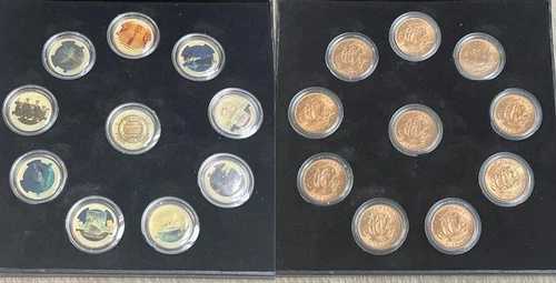 イギリス - セット 10 枚セット ハーフペニー 1962 - 1967 aUNC / UNC タイタニック