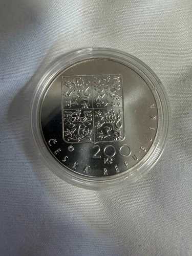 1992年チェコスロバキア硬貨セット + 1994年チェコスロバキア 200 K? 銀貨 聖ヴィート大聖堂 英国