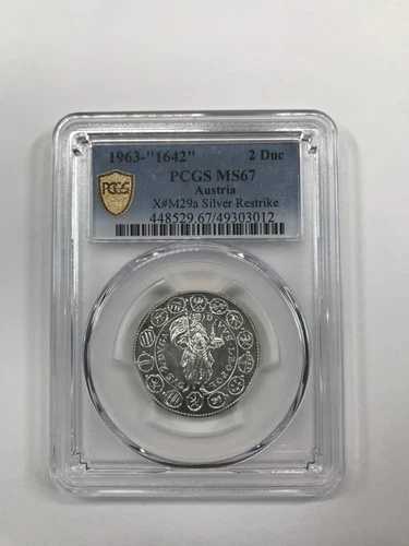 1963 - 1642 シルバー PCGS MS-67 2 Duc