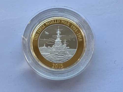 Simply-Coins~ 2015年 シルバープルーフ 第一次世界大戦 2ポンドコイン 4番目の肖像