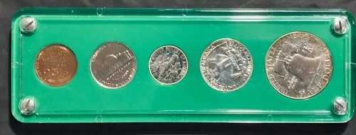 1955年プルーフセット - グリーンプラスチックホルダー CW12
