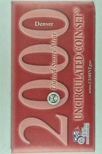 2000年 未流通 米国造幣局 P&D 20枚セット