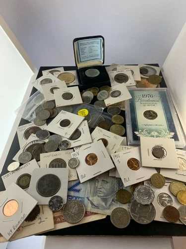 アメリカと外国のコインと通貨のロット、初心者に最適なセット、ロット32