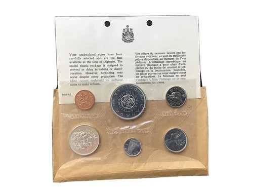 カナダ 1964年 センテニアル プルーフ 未使用コインセット PL 1.1オンス 純銀