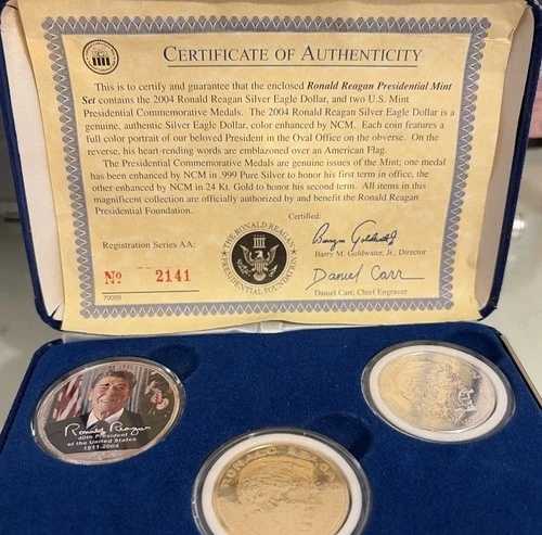 2004 年ロナルド レーガン大統領シルバー セット。 46,200円