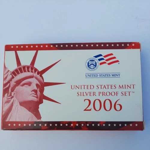 2006年 米国造幣局 シルバープルーフセット 箱入り COA付き - 10枚セット 40,040円