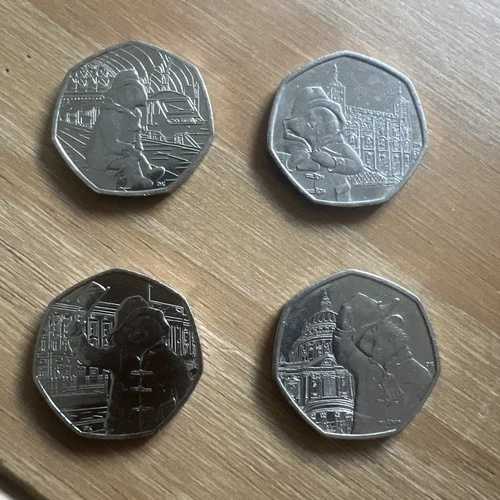 英国パディントンベア 50ペンス硬貨セット (2018～2019年) ? 4枚セット