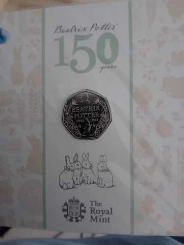 ビアトリクス・ポター 50ペンスセット（2016年、150周年記念）。ブリリアントな未使用品。 41,470円