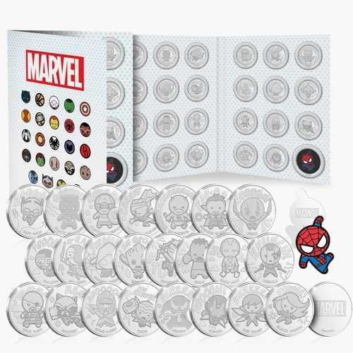 マーベル アベンジャーズ コンプリートコインコレクション 限定版 マーベル カワイイ コインセット