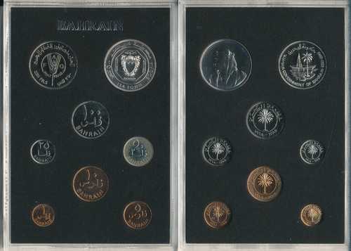 バーレーン政府 - 1+5+10+25+50+100+250+500 フィルス 1965 - 1969 UNC - KMS セット - 45,045円