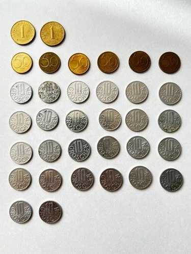 オーストリア旧通貨セット 1 50シリングと10グロッシェン