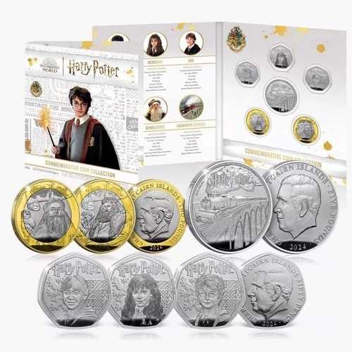 ハリー・ポッター公式2024年BUコインセット 法定通貨コイン 50ペンス