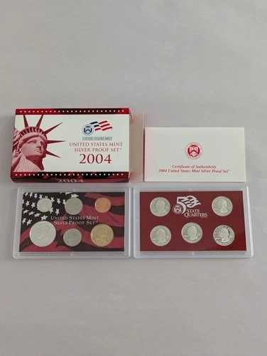 2004年米国造幣局シルバープルーフセット - ミントボックス入り、COA付き｜WORLD RESOURCE【QUEEN店】