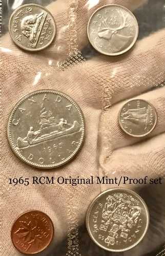 希少!1965年 カナダ王立造幣局 シルバー プルーフ コイン 6枚セット オリジナルCOA&OGP付き|WORLD RESOURCE【QUEEN店】