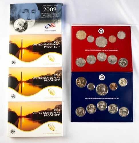 2009-2020年 米国クラッド造幣局 未流通＆プルーフコインセット - 6セット