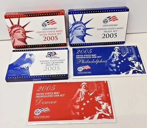 2005年米国造幣局発行コインセット4枚セット（COAとOGP付き）ギフトアイデア。ML