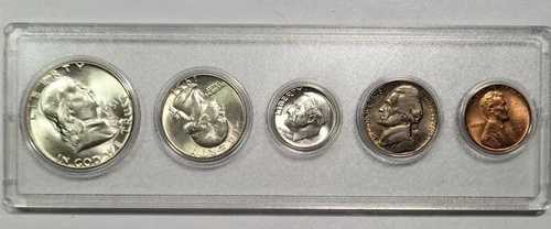 1951 P 米国造幣局 5 枚コイン年 Whitman セット Choice BU 未流通 90% シルバー 素晴らしい!