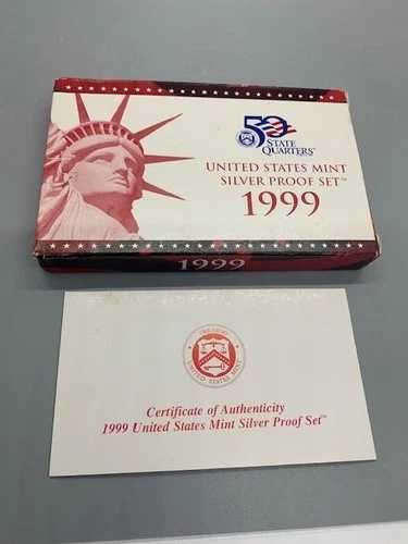 1999年 米国造幣局発行 シルバー プルーフ セット（COA付き）