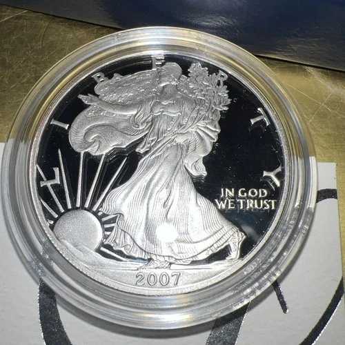 アメリカンイーグル ワンワンス シルバー プルーフセット 1ドルコイン 米国造幣局発行 ボックス＆COA