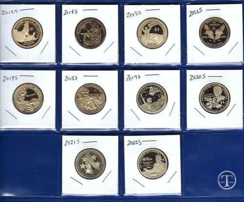 2013 - 2022 S プルーフ サカガウィア ネイティブアメリカン ドルセット - GEM PROOF 10 ドル