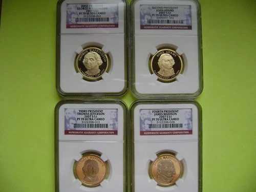 2007-S NGC PF70 ウルトラカメオ プレジデンシャル 4枚セット ドルプルーフ