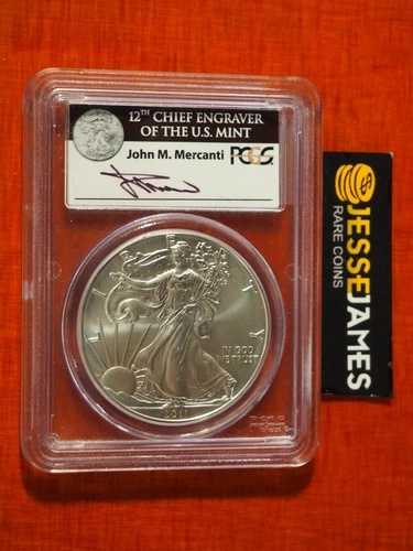 2011年 W バーニッシュ シルバー イーグル PCGS MS69 マーカンティ SIG 25周年記念セットより