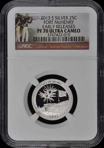 2013 S シルバー 5枚セット 25セント NGC PR70DCAM 48,180円