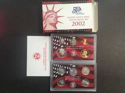 2002年 米国シルバープルーフセット コンプリート