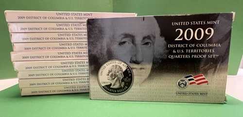 2009年ワシントンD.C.および米国領土クォータークラッドプルーフセット10セット