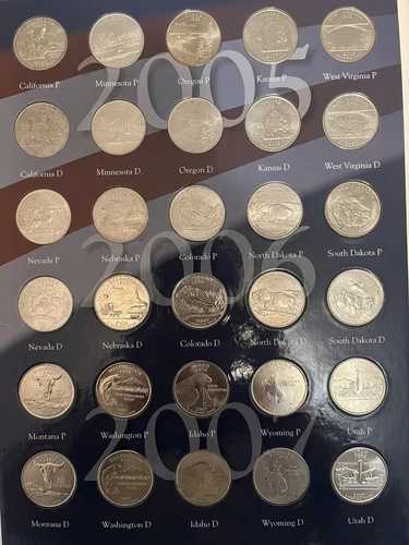 1999-2009年 米国州および準州 25セント硬貨 フィラデルフィア＆デンバーセット（112枚セット）