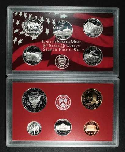 2006年アメリカ合衆国造幣局発行シルバープルーフセット（箱・品質証明書付き） - 州クォーター硬貨を含む